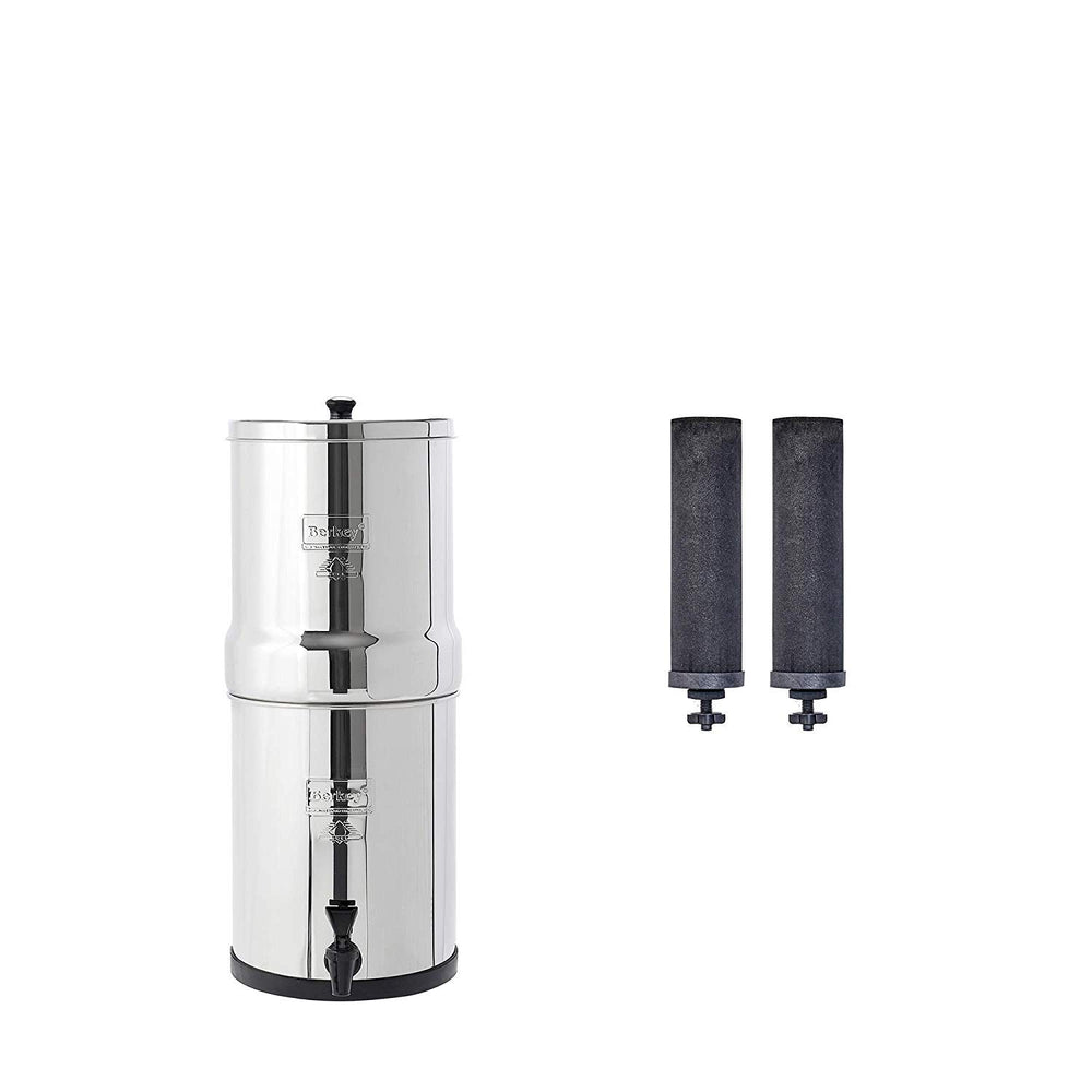 Berkey Travel System outdoors ready to provide potable water on camping trips.