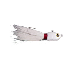 Berkley Flicker Shad bucktail jig in White Glow for offshore casting