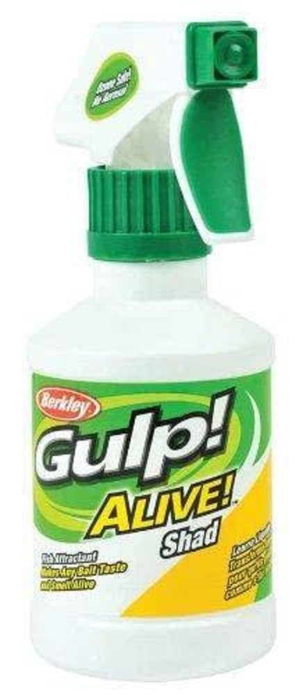 Berkley Gulp Alive attractant spray for Shad/Shiner enhances bait scent and flavor