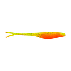 Berkley Gulp! Jerk Shad Firetiger 6in main shot showing lifelike lure profile for saltwater fishing.