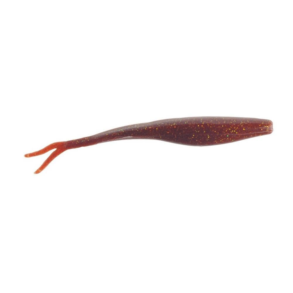 Berkley Gulp! Jerk Shad root beer gold 5-inch lure for saltwater inshore fishing