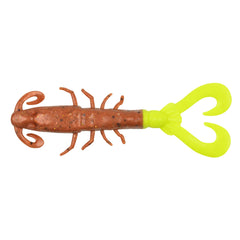 Berkley Gulp! Mantis Shrimp lure in New Penny/Chartreuse attracts more fish with strong scent dispersion