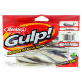 Berkley Gulp Minnow Smelt soft bait in white, 3 inch length - image 1