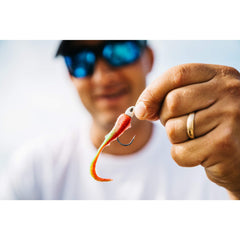 Berkley Gulp! Nemesis Nuclear Chicken scent dispersion captures aroma along the lure for longer trails