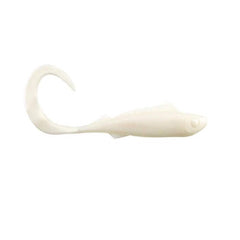 Berkley Gulp Nemesis Pink Shine 6-1-2 bait front view showing scent dispersion potential.