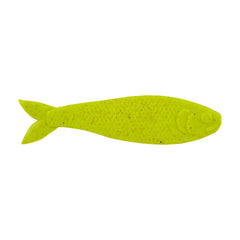 Berkley Gulp Surf Bytes Chartreuse 3-Inch baitfish soft bait - front view