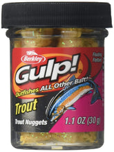 Berkley Gulp Trout Nuggets Chunky Cheese on hook for easy rigging