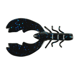 Berkley PowerBait Chigger Craw 3in, black blue fleck, ideal for slow retrieves
