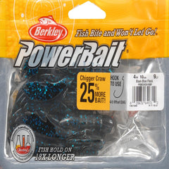 Berkley PowerBait Chigger Craw claws swim wildly back and forth when buzzed.