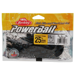 Berkley PowerBait Chigger Craw claws in action shown on lure