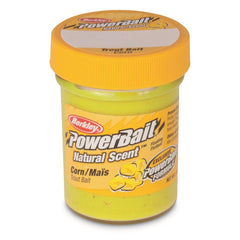 Berkley PowerBait corn yellow trout bait jar with enhanced scent for longer bites