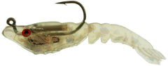 Berkley PowerBait Rattle Shrimp close-up in Coastal Candy color showing scent and vibration.