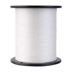 Berkley ProSpec hollow braid 100lb white close-up shows optimized carrier construction.