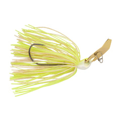 SlobberKnocker skirt closeup shows hand tied Powerbait silicone movement.