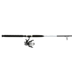 Two-piece tubular fiberglass Berkley Fusion rod construction with EVA grip