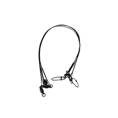 Berkley Steelon leader 6-inch, 30 lb test in black for freshwater fishing.