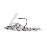 Berkley Swim Jig shad head with realistic 3D-eye design encourages bites.