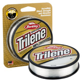 Berkley Trilene fluorocarbon line spool in clear color for pro-grade strength.