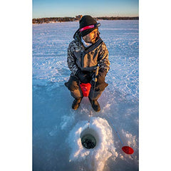 Berkley Trilene Ice line invisible underwater to avoid spooking wary fish.