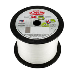 Five-strand Berkley x5 Braid construction for higher tensile strength.