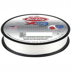 Berkley X9 Braid 0-014inch-diameter shows strong strength per diameter.