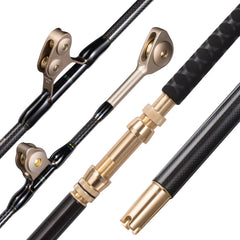 BerryPro bent straight trolling rod, 6ft length for offshore big-game trolling.