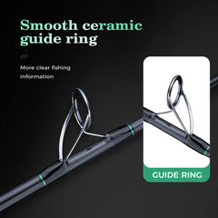 Berrypro Surf Spinning Rod in casting action highlights smooth line flow