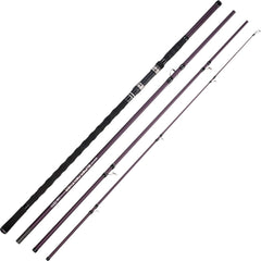 Berrypro Surf Spinning Rod package shows travel-friendly four-piece design for easy transport.