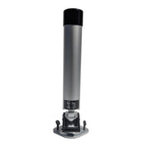 Bert's Custom Tackle adjustable rod holder side view highlights one-handed hook sets.
