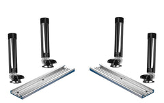 Bert's Custom Tackle MF5000 track installation for versatile boat mounting.