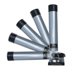 Egg base rotates 70 degrees for flexible rod aiming and line management.
