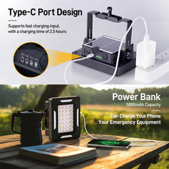 Berzfasa USB charging powerbank keeps devices powered during camping