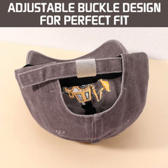 Besforta cotton-washed kids cap, side view, lightweight comfort for all-day wear.