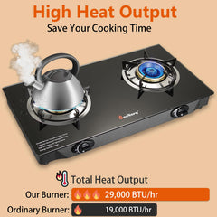 BesNerg propane stove compact dimensions enable portable camping setup