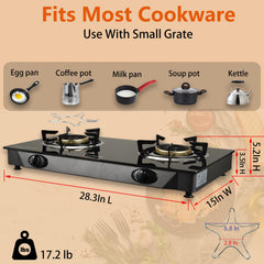 BesNerg propane stove regulator and hose included for ready outdoor use