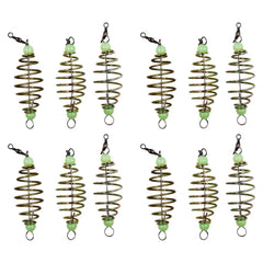 BESPORTBLE 12pcs Spring Fishing Feeder package front view