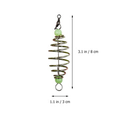 Luminous beads on bait holder for better visibility underwater