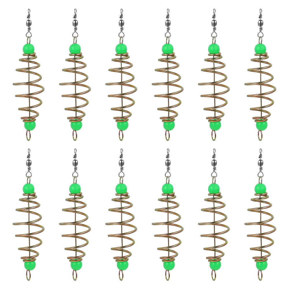 BESPORTBLE 12Pcs luminous carp fishing feeder cage – close-up
