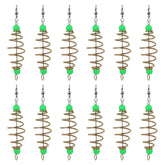 BESPORTBLE 12Pcs luminous carp fishing feeder cage – close-up