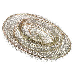 BESPORTBLE fishing net-guard-basket shows a sturdy metal frame for secure fish handling.