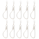 Besportble fishing stringer 10pcs stainless steel front view