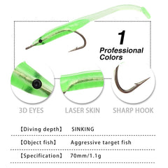 BesportBLE night fishing prop lure stands out in dim light for targeting