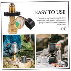 Besportble outdoor camping setup demonstrates versatile gas adapter usage.