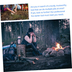 Besportble Travel Fire Starter Windproof demonstrates reliable lighting in breezy conditions
