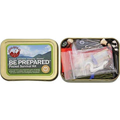 Best Glide ASE Be Prepared PSK contents list shown, including compass, matches, and purification tabs.
