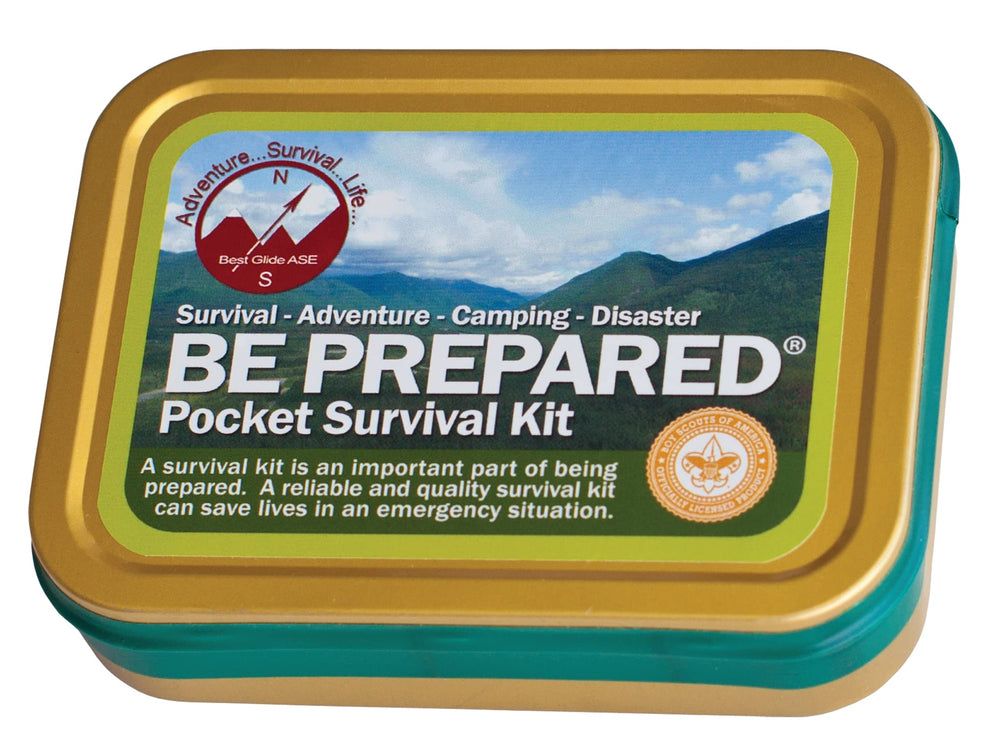 Best Glide ASE Be Prepared PSK in a weather-resistant tin for portable readiness.