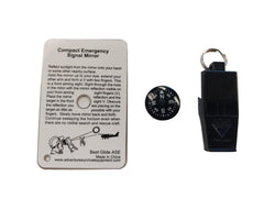 Best Glide ASE Rapid Rescue whistle ready for signaling in emergencies.