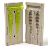 Best_nj soft plastic mold Spunk Shad 4.5-inch front view enables detailed lure crafting.