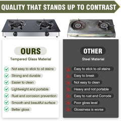 BESTFIRE Forimo portable design stays stable with four non-slip legs.