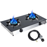 BESTFIRE Forimo two-burner cooktop offers dual burners for fast outdoor meals.
